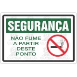 Não fume a partir deste ponto